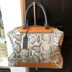 Vince Camuto snakeskin handbag